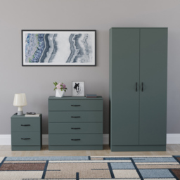 VIDA DESIGNS Riano Green 3 Piece Bedroom Furniture Set - Jasper Green - Wilko - thumbnail 3