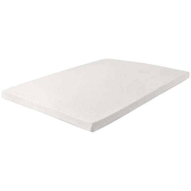 Starlight Beds Super King Size Memory Foam Mattress Topper with Elastic Straps 1 inch - White - Wilko - image 1