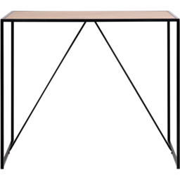 Florence Seaford Oak Top Black Metal Bar Table - Furniture To Go - Wilko - thumbnail 4