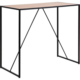 Florence Seaford Oak Top Black Metal Bar Table - Furniture To Go - Wilko - thumbnail 3