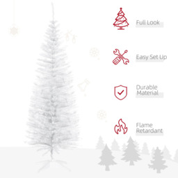 Everglow White Artificial Pine Christmas Tree 5ft - Wilko - thumbnail 7
