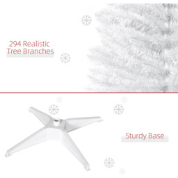 Everglow White Artificial Pine Christmas Tree 5ft - Wilko - thumbnail 6