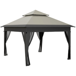 Outsunny 3 x 3m Grey Marquee Party Tent Pop Up Gazebo - Wilko - thumbnail 3