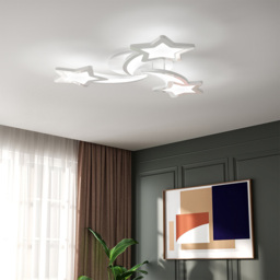 Living and Home White Shooting Stars LED Ceiling Light - Wilko - thumbnail 3