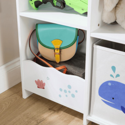 Home Source Anya 2 Fabric Drawer 7 Shelf Multicolour Sealife Animal Kids Toy Organiser - Size: 100 x 93 x 29.8cm - White - Wilko - thumbnail 7