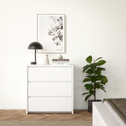 Florence Next 3 Drawer White Chest of Drawers - Furniture To Go - Wilko - thumbnail 6
