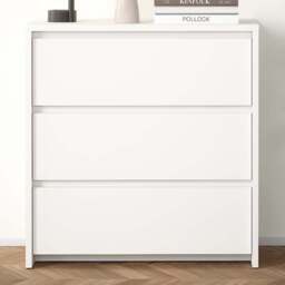 Florence Next 3 Drawer White Chest of Drawers - Furniture To Go - Wilko - thumbnail 1