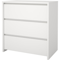 Florence Next 3 Drawer White Chest of Drawers - Furniture To Go - Wilko - thumbnail 4