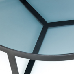 Julian Bowen Smoked Glass Loft Coffee Table - Size: 90 x 90 x 40cm - Black - Wilko - thumbnail 6