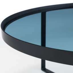 Julian Bowen Smoked Glass Loft Coffee Table - Size: 90 x 90 x 40cm - Black - Wilko - thumbnail 5