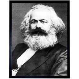 Artery8 Political Theorist Philosopher Karl Marx Photo Framed Wall Art Print 30 x 41cm - Size: 43.3 x 33.3 x 1.5cm - Black - Wilko - thumbnail 1