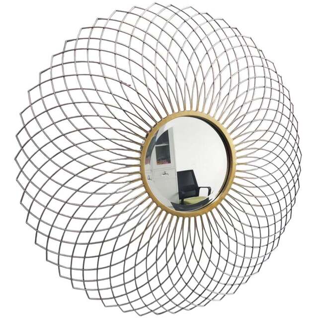 Acacia Home Modern Flower Shaped Wall Mirror 85cm - Size: 85 x 85cm - Multi - Wilko - image 1