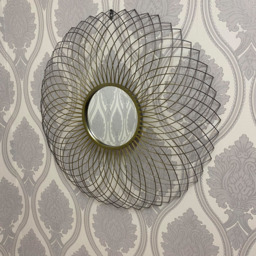 Acacia Home Modern Flower Shaped Wall Mirror 85cm - Size: 85 x 85cm - Multi - Wilko - thumbnail 3