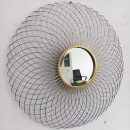 Acacia Home Modern Flower Shaped Wall Mirror 85cm - Size: 85 x 85cm - Multi - Wilko - thumbnail 4