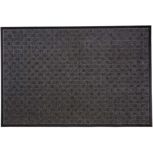 Floortex Doortex Ribmat Charcoal Doormat 80 x 120cm - Size: 120 x 80 x 1.2cm - Wilko - image 1