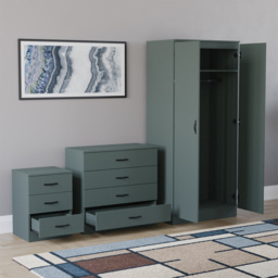 Vida Designs Riano Green 3 Piece Bedroom Furniture Set - Jasper Green - Wilko - thumbnail 5