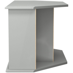 Crowndale Camden Single Drawer 5 Shelf Grey Gloss and Dusk Grey Corner TV Unit Ready Assembled - Size: 51 x 112 x 54cm - Grey Gloss & Dusk Grey - Wilk - thumbnail 4