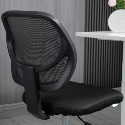 Portland Black Mesh Swivel Standing Desk Office Chair - Size: 59 x 61 x 113cm - Wilko - thumbnail 4
