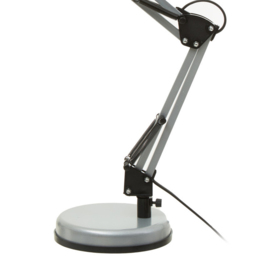 Premier Housewares Finley Silver Desk Lamp - Size: 16 x 18 x 47cm - Wilko - thumbnail 5