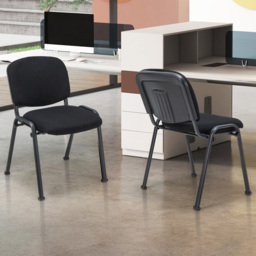 Costway Set of 5 Black Upholstered Office Chair - Wilko - thumbnail 5