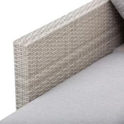 Outsunny 5 Seater Grey Rattan Garden Corner Lounge Set - Wilko - thumbnail 4