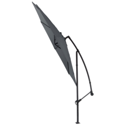 Living and Home Dark Grey Garden Cantilever Parasol with Round Base 3m - Wilko - thumbnail 4