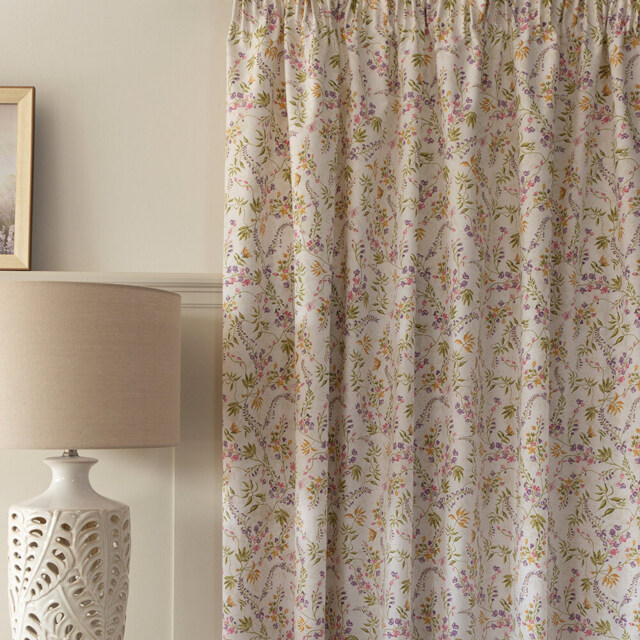 Serene Kira Curtains 168 x 137cm - Size: W 168 x D  137cm - Multi - Wilko - image 1