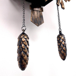 Walplus Brown Vintage Cuckoo Clock 37cm - Size: 37 x 11 x 1cm - Wilko - thumbnail 5