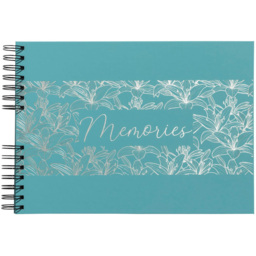 Exacompta Turquoise Spiral Photo Album 50 Sheets 150 Photos - Size: 3 x 32 x 22.8cm - Wilko - thumbnail 4