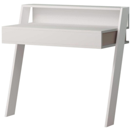 FWStyle Cowork Single Drawer Single Shelf White Wall Mounted Desk - Size: 91 x 94 x 50cm - Wilko - thumbnail 3