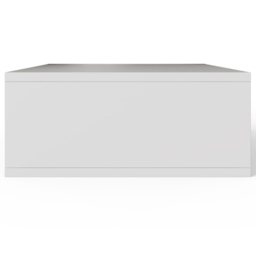 GFW Sienna Single Drawer White Ribbed Wall Mounted Bedside Table - Wilko - thumbnail 6