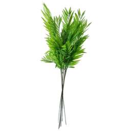 Leaf Bamboo Fern Stem 85cm 6 Pack - Size: 85 x 15 x 15cm - Green - Wilko