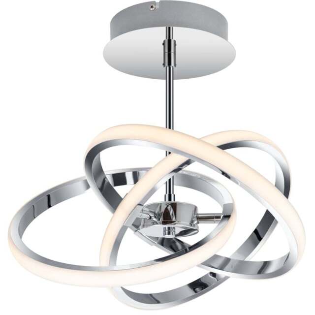 Cosylyte Ridgley 3 Ring Chrome Asteroid LED Pendant Light - Size: 15 x 39.5 x 40.5cm - Silver - Wilko - image 1