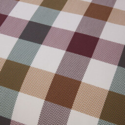 Skye Check Duvet Set - Burgundy/Double - Wilko - thumbnail 6