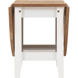 Seconique Santos Single Shelf Drop Leaf White Distressed Waxed Pine Coffee Table - Wilko - thumbnail 6