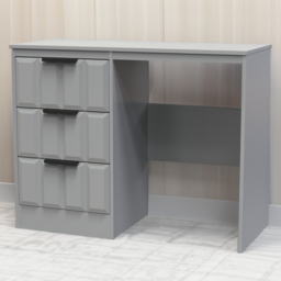 Crowndale New York 3 Drawer Dusk Grey Dressing Table - Wilko