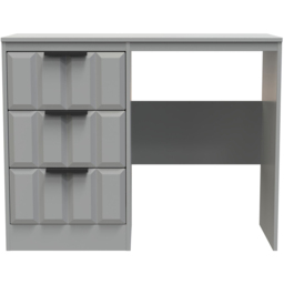 Crowndale New York 3 Drawer Dusk Grey Dressing Table - Wilko - thumbnail 4