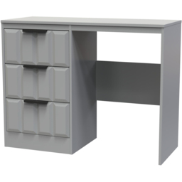 Crowndale New York 3 Drawer Dusk Grey Dressing Table - Wilko - thumbnail 3