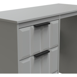 Crowndale New York 3 Drawer Dusk Grey Dressing Table - Wilko - thumbnail 6