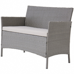 Home Detail Maya 4 Seater Grey Rattan Sofa Dining Set with Cover - Wilko - thumbnail 4