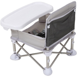H&O Direct Grey Oxford Cloth Folding High Chair - Size: 40 x 38 x 32cm - Wilko - thumbnail 4