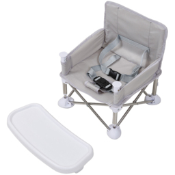 H&O Direct Grey Oxford Cloth Folding High Chair - Size: 40 x 38 x 32cm - Wilko - thumbnail 3