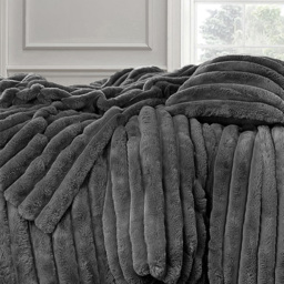 Velosso Single Charcoal Jumbo Cord Duvet Set - Wilko - thumbnail 3