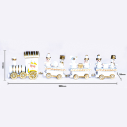 St Helens Wooden Christmas Train Set Display 20cm - Size: 55 x 28 x 200cm - White - Wilko - thumbnail 5