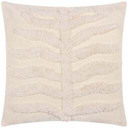 furn. Dakota Natural Tufted Cushion - Size: 45 x 45cm - Cream - Wilko