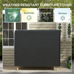 Outsunny 3 Seater Black 420D Oxford Swing Chair Cover 172 x 125 x 220cm - Size: 35 x 32 x 9cm - Wilko - thumbnail 5