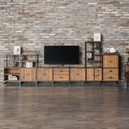 Baumhaus Ooki 2 Shelf Modular Tall Open Cabinet - Brown - Wilko - thumbnail 7