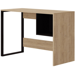 Decortie Model Single Shelf Computer Desk Black Wood Oak - Size: 75 x 110 x 50cm - Multi - Wilko - thumbnail 3