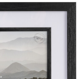 Black Mounted Inlay Box Photo Frame 6 x 6in - Size: 6 x 6 Inch - The Port. Co Gallery - Wilko - thumbnail 3