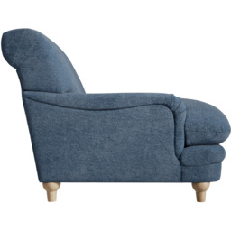 Plumpton Denim Blue Weave Chair - Size: Single - LPD Home - Wilko - thumbnail 5
